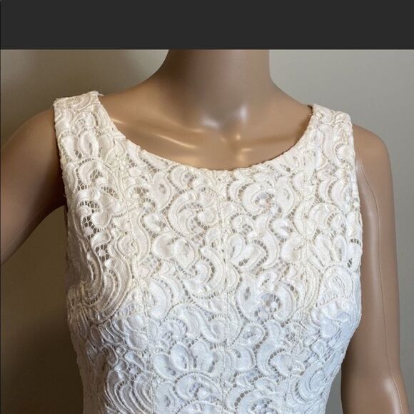 Ivanka Trump Sleeveless Lace Fit and Flare Dress - Picture 3 of 8